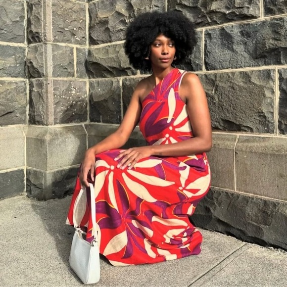 MISTER ZIMI • Minka One Shoulder Floral Print Dress In Palma - Picture 3 of 7